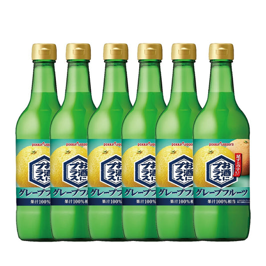 【送料無料】 ポッカサッポロ お酒にプラス グレープフルーツ 540ml×6本