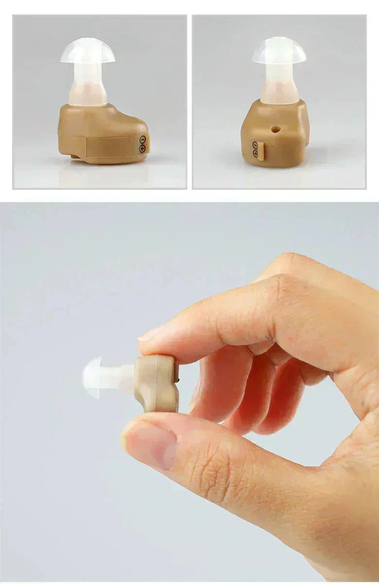 耳穴 集音器 軽量小型 コンパクト 聞こえをサポート 高音質 両耳兼用 目立ちにくい