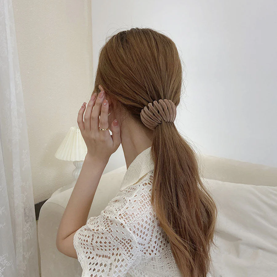 (ワインレッド)ヘアゴム ヘアクリップ ポニーリング 団子 シュシュ ヘアアクセサリー かわいい オシャレ 髪飾り