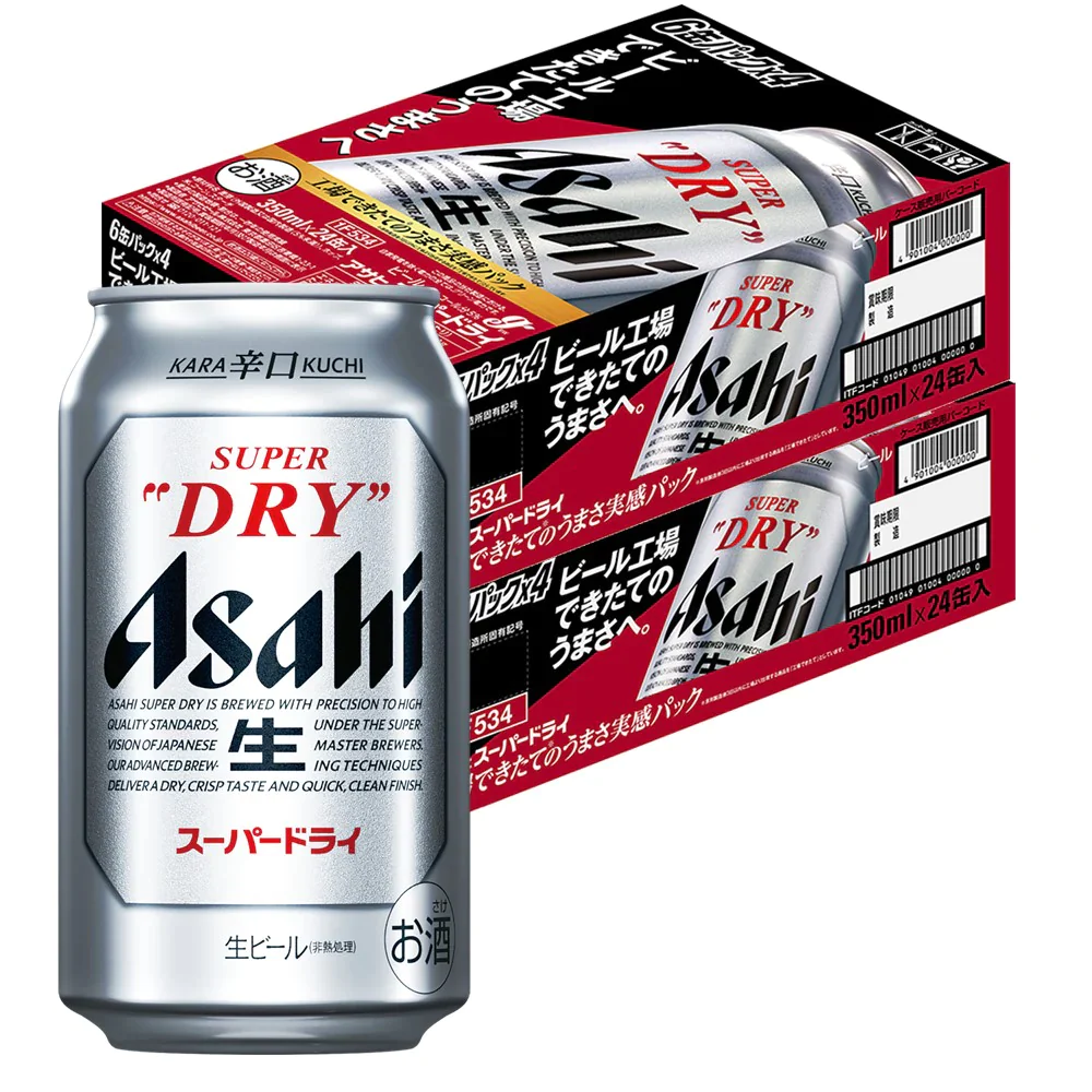 アサヒ スーパードライ 工場できたてのうまさ実感パック 350ml×2ケース/48本 鮮度パック