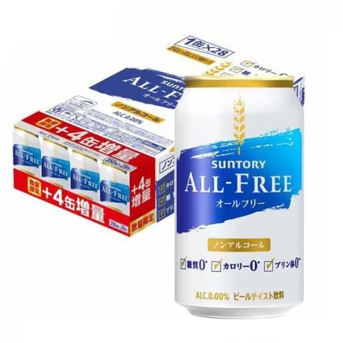 【送料無料】 サントリー オールフリー 350ml×24本＋4本増量