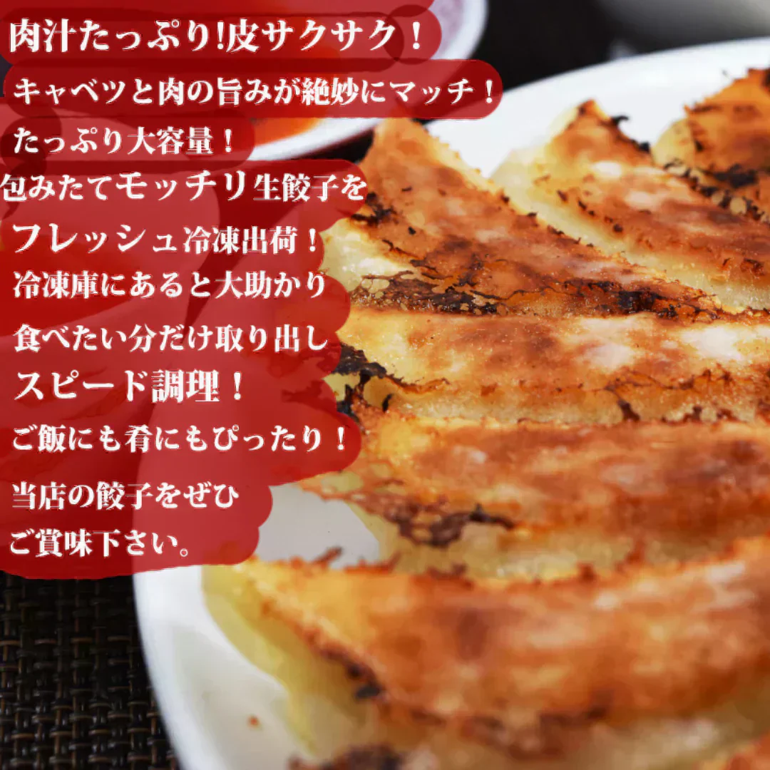 メガ盛り！黒餃子&本餃子96個（黒餃子48個、本餃子48個）