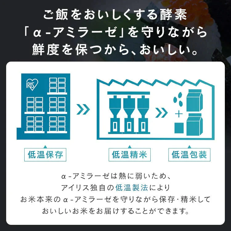 【カートアップNG】アイリスオーヤマ 低温製法米 秋田県産あきたこまち チャック付き 2kg