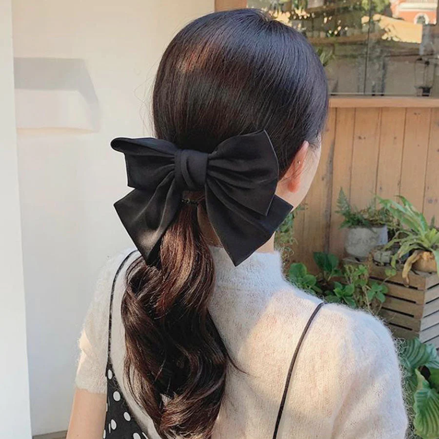 (ピンク)リボンヘアアクセサリー 髪飾り 大きい おしゃれ　キッズ　大人