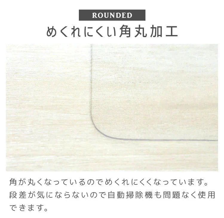 【予約商品：8月中旬（～20日までに発送）】【Sサイズ】冷蔵庫マット クリア 透明 傷防止マット 床保護シート 53×62cm 65×70cm 70×75cm 冷蔵庫 ～300L ～500L ～600L 下敷き PVCマット クリアマット 透明マット キッチンマット 洗濯機マット フローリング 床 保護マット 床暖房対応
