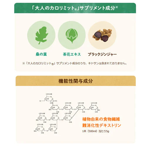 【1ケース】【送料無料】 ダイドー 大人のカロリミット ジャスミンティー プラス 500ml 24本 機能性表示食品 ファンケル ダイドー