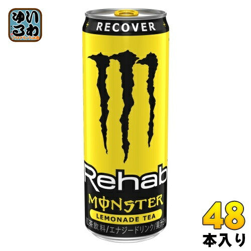 アサヒ モンスター リハブ レモネードティ 345ml 缶 48本 (24本入×2 まとめ買い) エナジードリンク 炭酸飲料