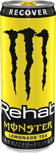 アサヒ モンスター リハブ レモネードティ 345ml 缶 48本 (24本入×2 まとめ買い) エナジードリンク 炭酸飲料