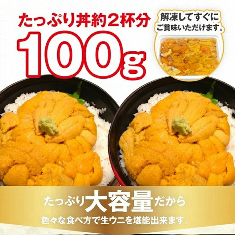 生食用 ウニ うに100g