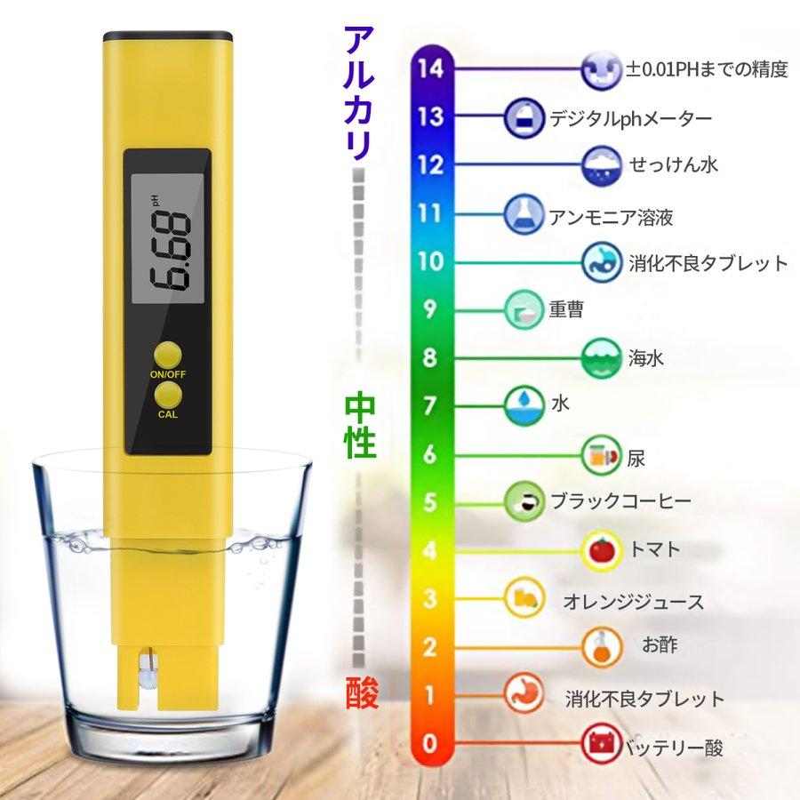 ペーハー測定器 ２本入り PH測定器 TDS測定器 水質検査 自動校正 水産業 熱帯魚飼育 水槽 水耕栽培 プール pH0-14測定 TEMP PPM検査 水質検査キット