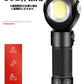 新懐中電灯 COB LEDライト 高輝度 赤電源 充電式 超強力 充電池付きハンディライト マグネット付き ズーム機能 フラッシュライト 多モード 軍用 作業灯 停電 防水 防災対策 最新仕様 防災グッズ アウトドア おすすめ コンパクト 軽量(w026)