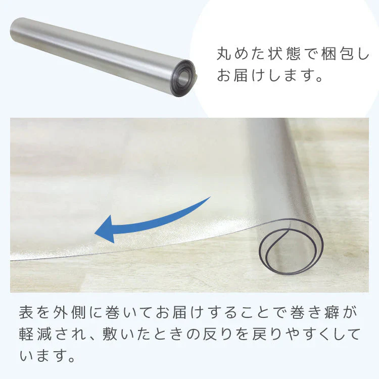 【Mサイズ】冷蔵庫マット クリア 透明 傷防止マット 床保護シート 53×62cm 65×70cm 70×75cm 冷蔵庫 ～300L ～500L ～600L 下敷き PVCマット クリアマット 透明マット キッチンマット 洗濯機マット フローリング 床 保護マット 床暖房対応