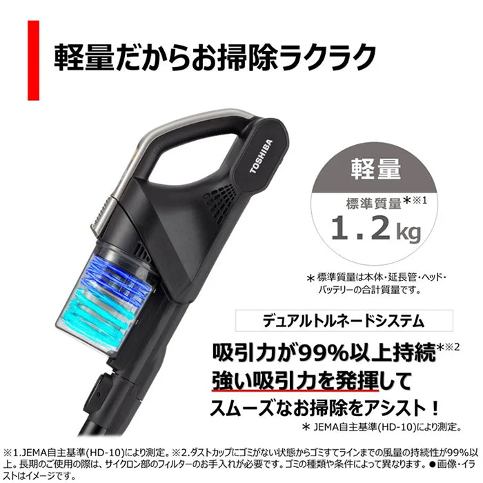東芝 TOSHIBA 【VC-CLS11-S】 掃除機 トルネオコードレス クリーナー シャイニーシルバー 家電