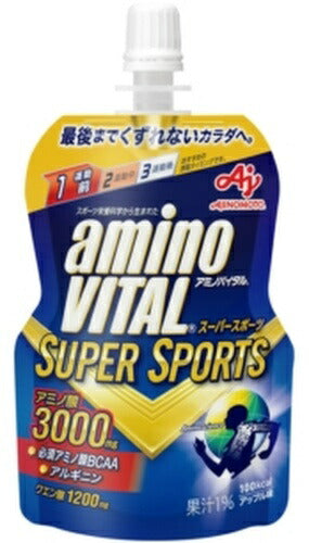 味の素 アミノバイタルゼリー SUPERSPORTS 100g パウチ 24個入 〔ゼリー飲料〕