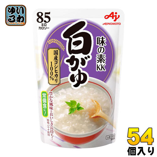 味の素KK おかゆ 白がゆ 250g 54個 (27個入×2 まとめ買い) レトルト インスタント 非常食