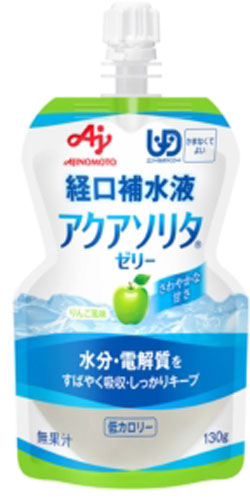 味の素 アクアソリタ ゼリー りんご風味 経口補水液 130g パウチ 30個入 水分補給ゼリー 熱中症 脱水症