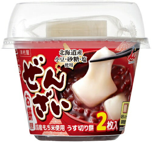 井村屋 お餅付きぜんざい 184g カップ 16個 (4個入×4 まとめ買い) デザート もち 餅