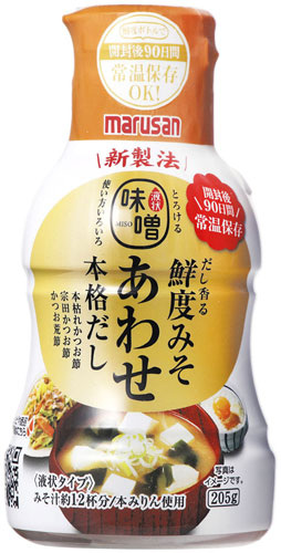 マルサンアイ だし香る鮮度みそ あわせ 205g ペットボトル 8本入 〔液味噌 液みそ 液体 みそ marusan 合わせ〕