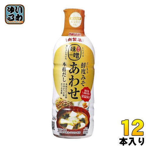 マルサンアイ だし香る鮮度みそ あわせ 650g 12本 (6本入×2 まとめ買い)