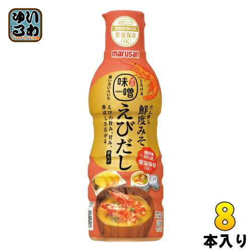 マルサンアイ だし香る鮮度みそ えびだし 410g ペットボトル 8本入