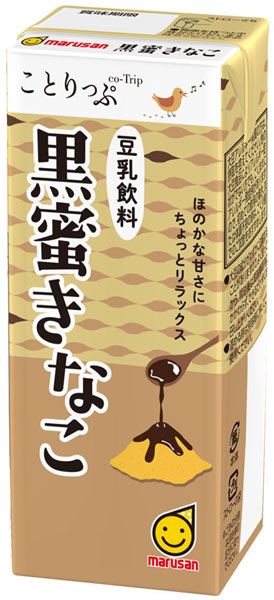 マルサンアイ ことりっぷ 豆乳飲料 黒蜜きなこ 200ml 紙パック 96本 (24本入×4 まとめ買い) イソフラボン 〔豆乳飲料 とうにゅう キナコ くろみつ marusa〕