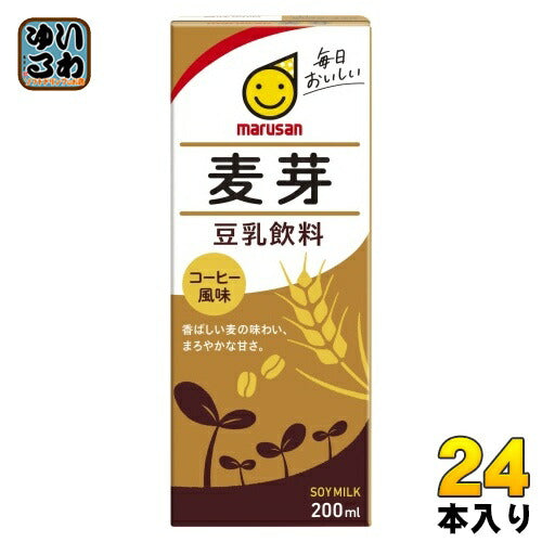 マルサンアイ 豆乳飲料 麦芽 200ml 紙パック 24本入 豆乳飲料 麦芽豆乳