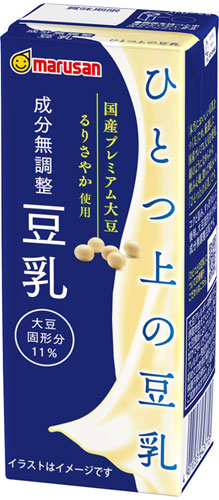 マルサンアイ ひとつ上の豆乳 成分無調整 200ml 紙パック 24本入 豆乳飲料 国産プレミアム るりさやか
