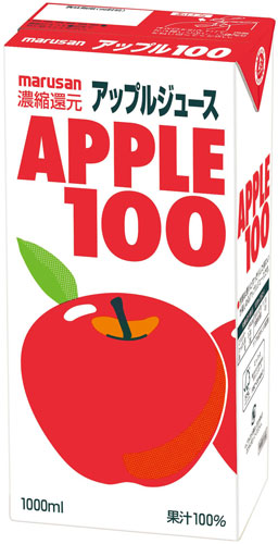 マルサンアイ アップル100 1000ml 紙パック 12本 (6本入×2 まとめ買い)