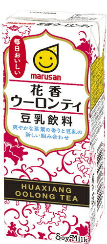 マルサンアイ 豆乳飲料 花香ウーロンティ 200ml 紙パック 96本 (24本入×4 まとめ買い) 〔豆乳飲料 ウーロン茶 soya milk ソイミルク〕