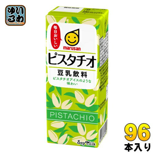 マルサンアイ 豆乳飲料 ピスタチオ 200ml 紙パック 96本 (24本入×4 まとめ買い) イソフラボン