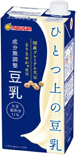 マルサンアイ ひとつ上の豆乳 成分無調整豆乳 1000ml 紙パック 6本入 無調整 豆乳 大豆