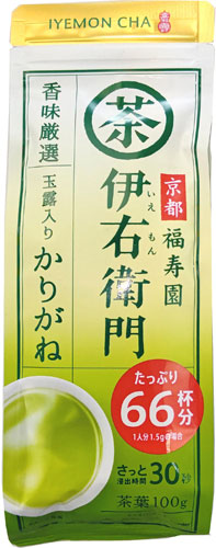宇治の露 伊右衛門 玉露入りかりがね 100g 12袋入