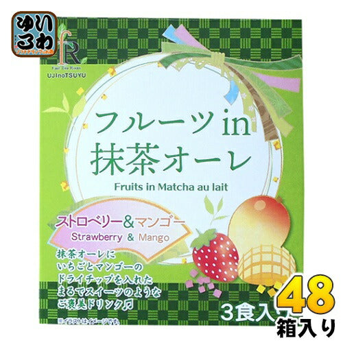 宇治の露製茶 フルーツin抹茶オーレ 66g 48箱 (12箱入×4 まとめ買い)