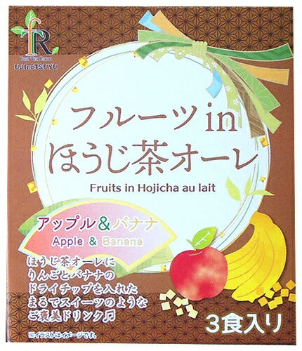 宇治の露製茶 フルーツinほうじ茶オーレ 65g 48箱 (12箱入×4 まとめ買い)