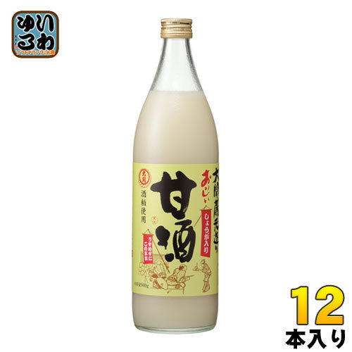 大関 おいしい甘酒 生姜入 940g 瓶 12本 (6本入×2 まとめ買い) あまざけ 酒かす