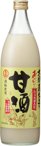 大関 おいしい甘酒 生姜入 940g 瓶 12本 (6本入×2 まとめ買い) あまざけ 酒かす