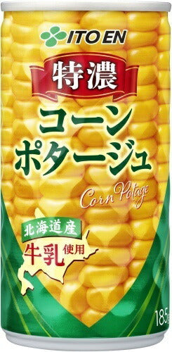 伊藤園 特濃コーンポタージュ 185g 缶 90本 (30本入×3 まとめ買い) コンポタ スープ 北海道産牛乳