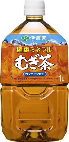 伊藤園 健康ミネラルむぎ茶 1L ペットボトル 12本入 デカフェ ノンカフェイン 〔お茶〕