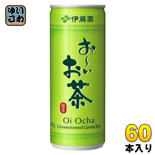 伊藤園 お～いお茶 緑茶 245g 缶 60本 (30本入×2 まとめ買い) おーいお茶 ドリンク りょくちゃ