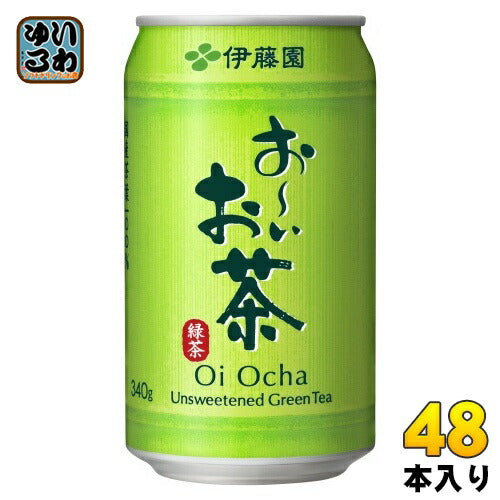 伊藤園 お～いお茶 緑茶 340g 缶 48本 (24本入×2 まとめ買い) おーいお茶 りょくちゃ ドリンク