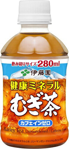 伊藤園 健康ミネラルむぎ茶 280ml ペットボトル 24本入 お茶 デカフェ ノンカフェイン 麦茶