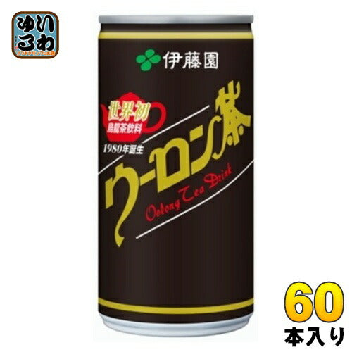 伊藤園 ウーロン茶 190g 缶 60本 (30本入×2 まとめ買い) 茶飲料 烏龍茶 無糖 無着色 無香料