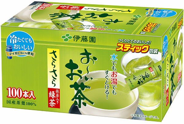 伊藤園 お～いお茶さらさら抹茶入り緑茶 100本 1箱入×3 まとめ買い