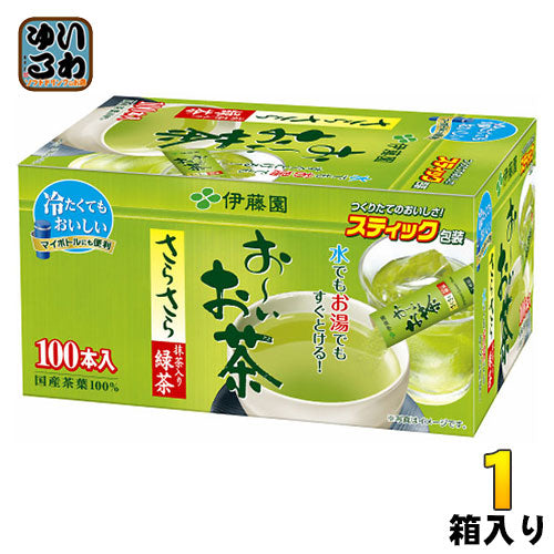 伊藤園 お～いお茶さらさら抹茶入り緑茶 100本 1箱入