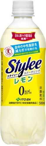 伊藤園 スタイリースパークリング レモン 500ml ペットボトル 24本入 〔トクホ　炭酸飲料〕