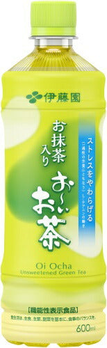 伊藤園 お抹茶入り お～いお茶 600ml ペットボトル 48本 (24本入×2 まとめ買い) 機能性表示食品 お茶 緑茶 抹茶