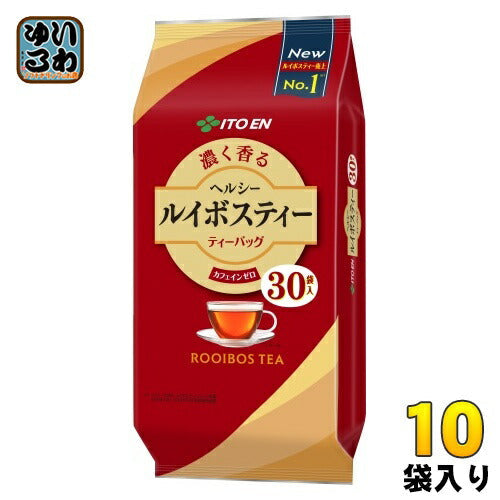 伊藤園 ヘルシールイボスティー ティーバッグ 30P×10袋入 お茶 カフェインゼロ TEA