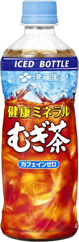 伊藤園 健康ミネラルむぎ茶 冷凍ボトル 485ml ペットボトル 48本 (24本入×2 まとめ買い) お茶 デカフェ ノンカフェイン 麦茶