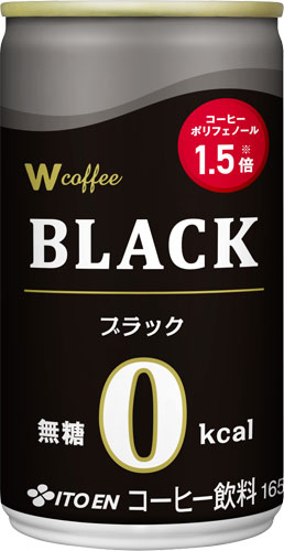 伊藤園 W（ダブリュー）coffee ブラック 165g 缶 30本入 缶コーヒー 珈琲 コーヒー飲料 無糖 〔コーヒー〕