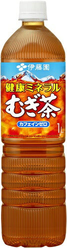 伊藤園 健康ミネラルむぎ茶 1L スリムボトル 12本入 お茶 デカフェ ノンカフェイン 麦茶